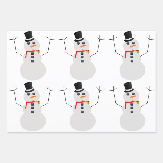 Sammelpapier für Weihnachtsfeiern 3 Flachblätter Geschenkpapier Set (Vorderseite 3)