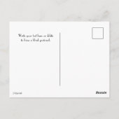 Sammelpostkarten für lila Wasserlilie Postkarte (Rückseite)