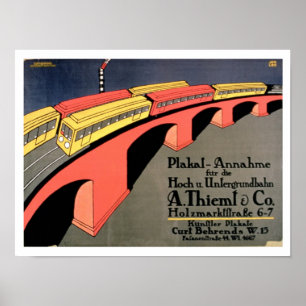 'Sammelstelle für Über- und Untergrund-Eisenbahn Poster