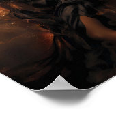 Sammetglut Mitternachts-Traumlandschaft-Kunstposte Poster (Ecke)