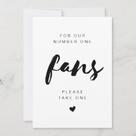 SAMMI Minimal Ein Fan-Hochzeitssymbol nehmen Einladung