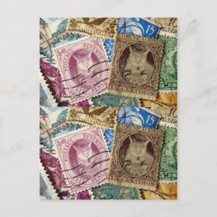 Sammler Indigo Briefmarken Postkarte
