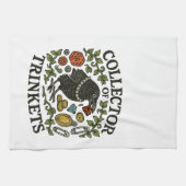 Sammler von Trinkets Crow Illustration Geschirrtuch (Horizontal)