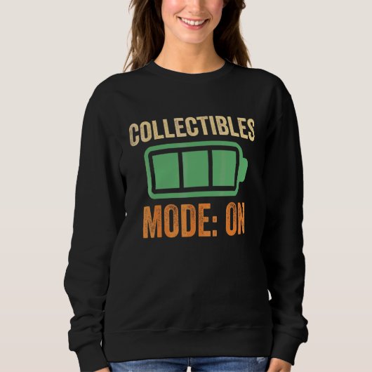 Sammlermodus bei Batterie-Design Sweatshirt (Vorderseite)
