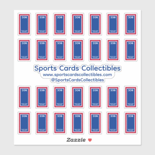 Sammlerstücke für Sportkarten - Toploader-Sticker Aufkleber (Blatt)