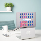 Sammlerstücke für Sportkarten - Toploader-Sticker Aufkleber (Laptop auf Schreibtisch)