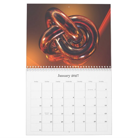 Sammlung 2012 3D Kalender (Jan 2027)