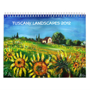 SAMMLUNG 2012 DER TUSKANISCHEN LANDSCHAFTEN KALENDER