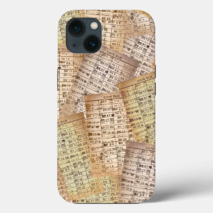 Sammlung alter Bibliothekskarten Case-Mate iPhone Hülle