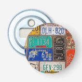 Sammlung alter Nummernschilder Flaschenöffner (Vorderseite)