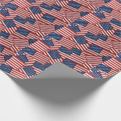 Sammlung amerikanischer Flagge Geschenkpapier (Ecke)