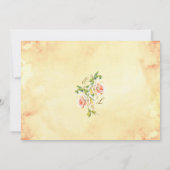 Sammlung antiker Rose - Hochzeitssache speichert d Save The Date (Rückseite)