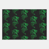 Sammlung asiatischer Drachen 2 Geschenkpapier Set (Vorderseite 3)