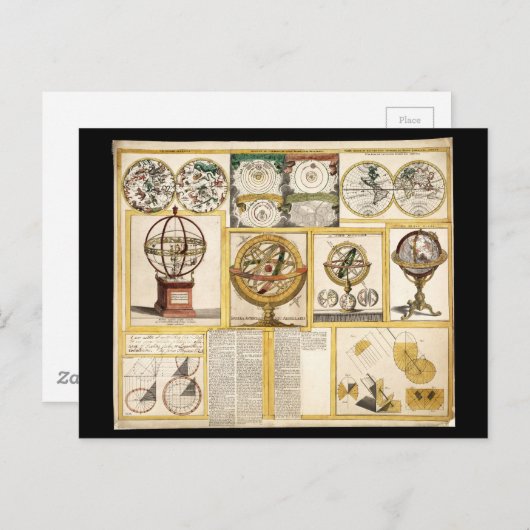 Sammlung astronomischer Instrumente (1769) Postkarte (Vorne/Hinten)