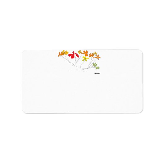 Sammlung "BLUME" Adressaufkleber (Vorne)
