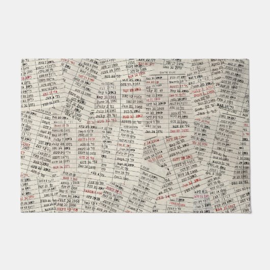 Sammlung der alten Bibliothekskarte Fußmatte (Vorderseite)