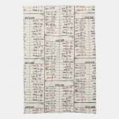 Sammlung der alten Bibliothekskarte Geschirrtuch (Vertikal)