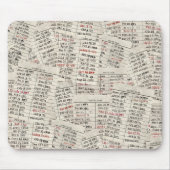 Sammlung der alten Bibliothekskarte Mousepad (Vorne)