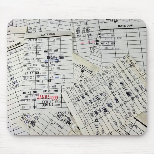 Sammlung der alten Bibliothekskarte Mousepad (Vorne)