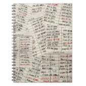 Sammlung der alten Bibliothekskarte Notizblock (Vorderseite)