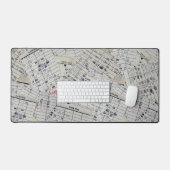 Sammlung der alten Bibliothekskarte Schreibtischunterlage (Tastatur & Maus)