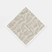 Sammlung der alten Bibliothekskarte Serviette (Ecke)