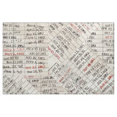 Sammlung der alten Bibliothekskarte Stoff (Fat Quarter (45,7 x 55,9 cm))