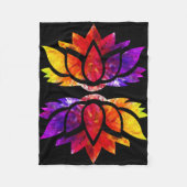 Sammlung der Regenbogen-Meditations-Decken-(TM) Fleecedecke (Vorderseite)