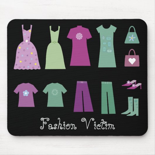 Sammlung des Kleidungs-Mode-Opfers Mousepad (Vorne)