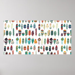 Sammlung des Vintagen Stammeshandwerks der boho Poster