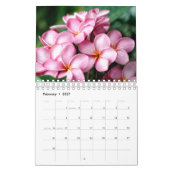 Sammlung exotischer Blume zeigt Wandkalender (Feb 2027)