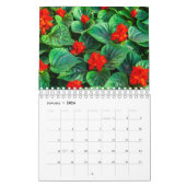 Sammlung exotischer Blume zeigt Wandkalender (Jan 2026)