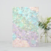 Sammlung farbenfroher Perlen Briefpapier (Stehend Vorderseite)