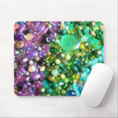 Sammlung farbenfroher Perlen Mousepad (Mit Mouse)