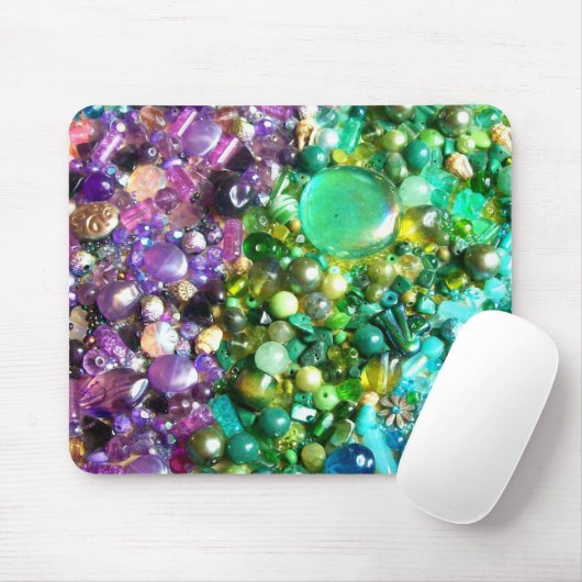 Sammlung farbenfroher Perlen Mousepad (Mit Mouse)