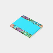 Sammlung farbenfroher Perlen Post-it Klebezettel (angewinkelt)