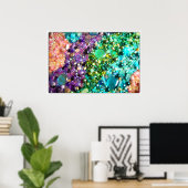 Sammlung farbenfroher Perlen Poster (Heimbüro)