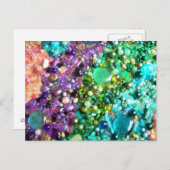 Sammlung farbenfroher Perlen Postkarte (Vorne/Hinten)