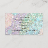 Sammlung farbenfroher Perlen Visitenkarte (Rückseite)