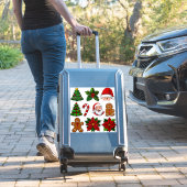 Sammlung festlicher Weihnachtsbilder Aufkleber (Koffer Insitu)