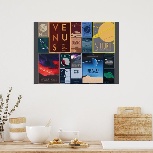 Sammlung für Raumfahrtanzeigen Poster (Küche)