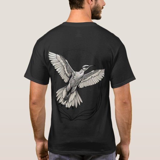 "Sammlung gefährdeter Vogelarten - Ertragbare Erha T-Shirt (Rückseite)