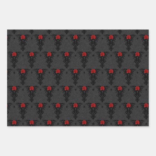 Sammlung Gothic Romance Geschenkpapier Set (Vorderseite)