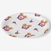 Sammlung intelligenter Uhren - Teller im Weißbuch (Schrägansicht)