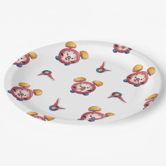 Sammlung intelligenter Uhren - Teller im Weißbuch (Schrägansicht)