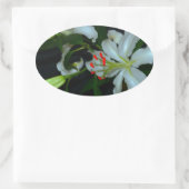 Sammlung irischer Muster und Blume Ovaler Aufkleber (Tasche)