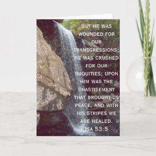 Sammlung Jesajas 53 Feiertagskarte