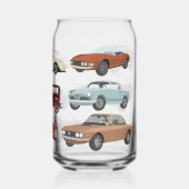 Sammlung klassischer Autos Dosenglas (Rückseite)