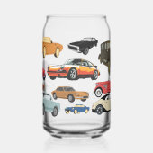 Sammlung klassischer Autos  Dosenglas (Links)