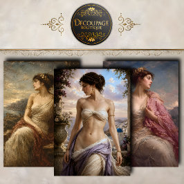 Sammlung Klassischer Frauen der Antike Geschenkpapier Set